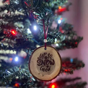 Handmade Wood Christmas  Ornament
